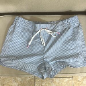 Vineyard Vines Seersucker Striped Blue Women's Shorts